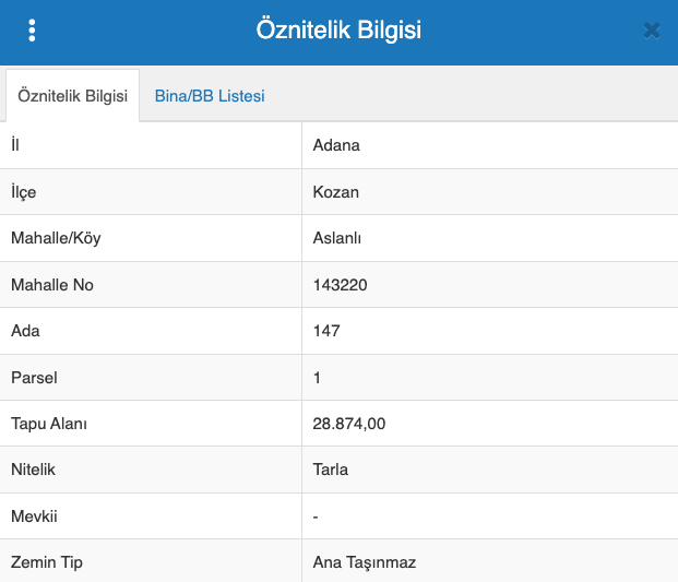 ADANA KOZAN'DA 28.874 M2 SATILIK TARLA